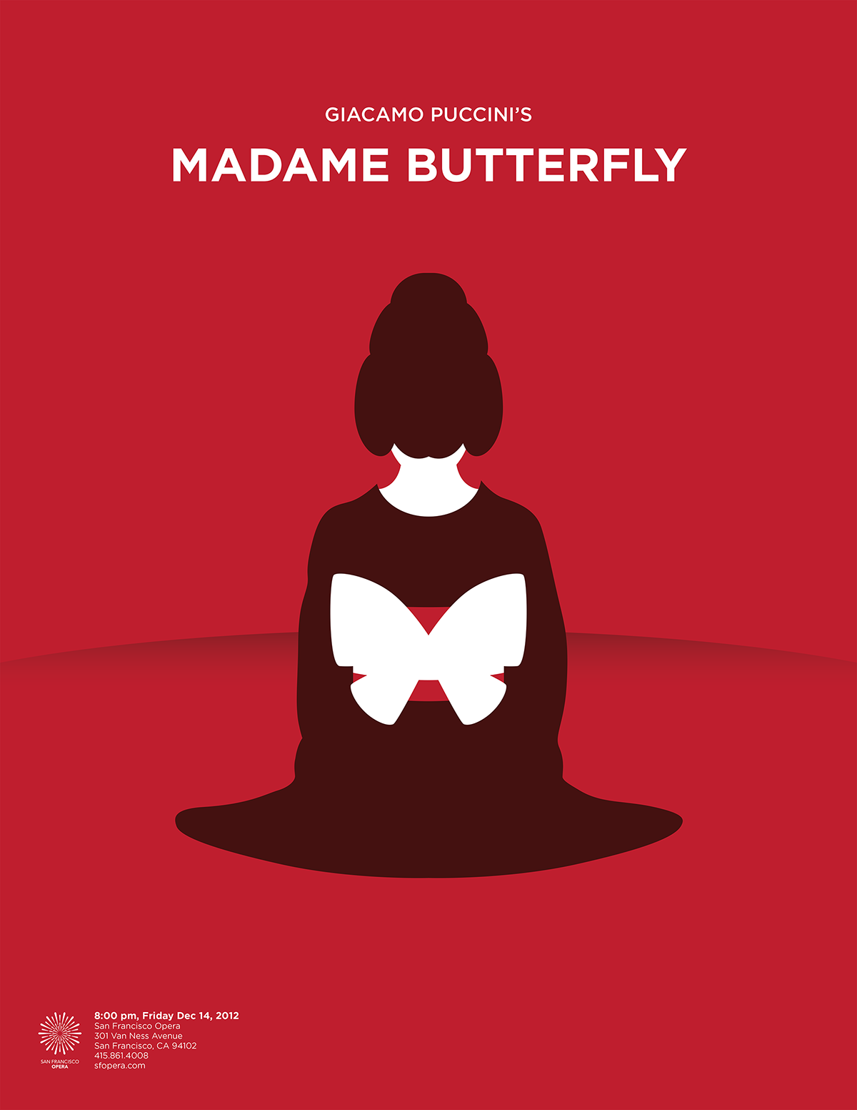 Madame Butterfly opera poster sanfrancisco opera kimono