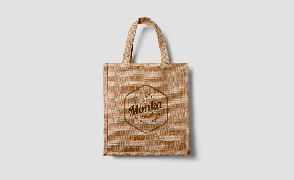 Monka Logotype flyers bakery Patisserie Coffee