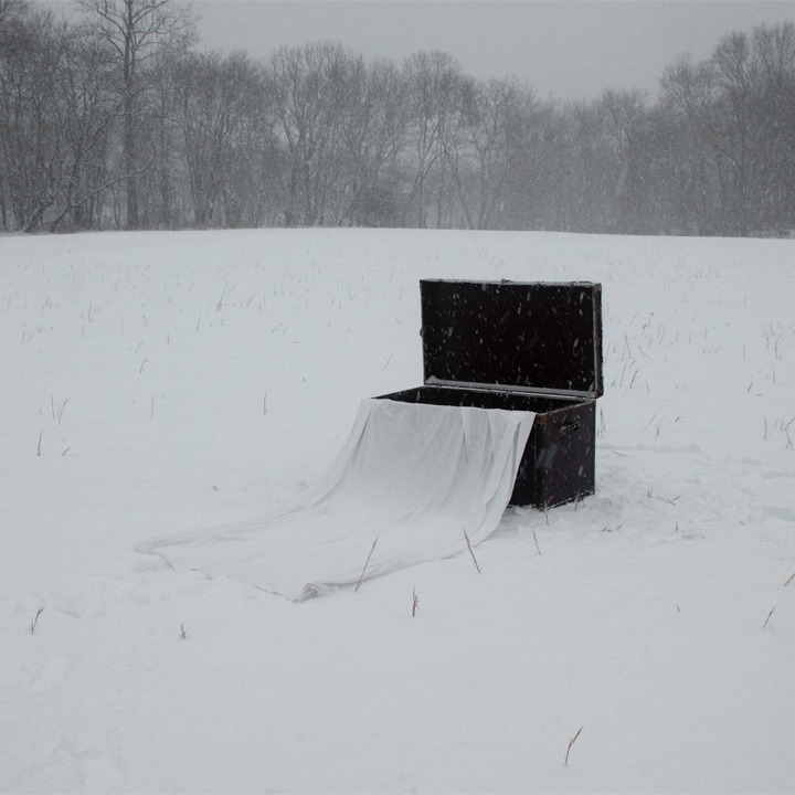 Landscape winter snow illusion gif surreal conceptual