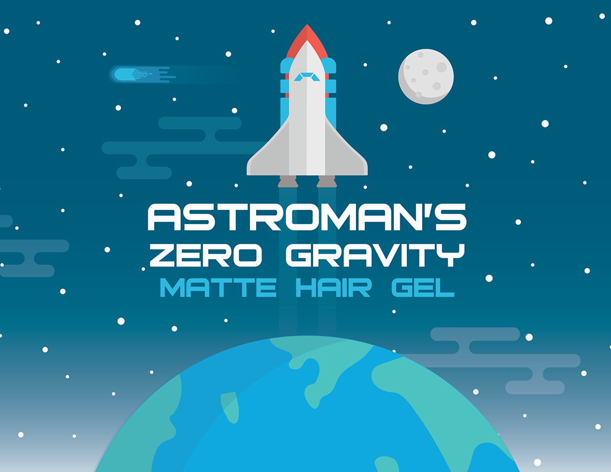 astroman hair gel matte target walmart children Space  earth moon graphic design