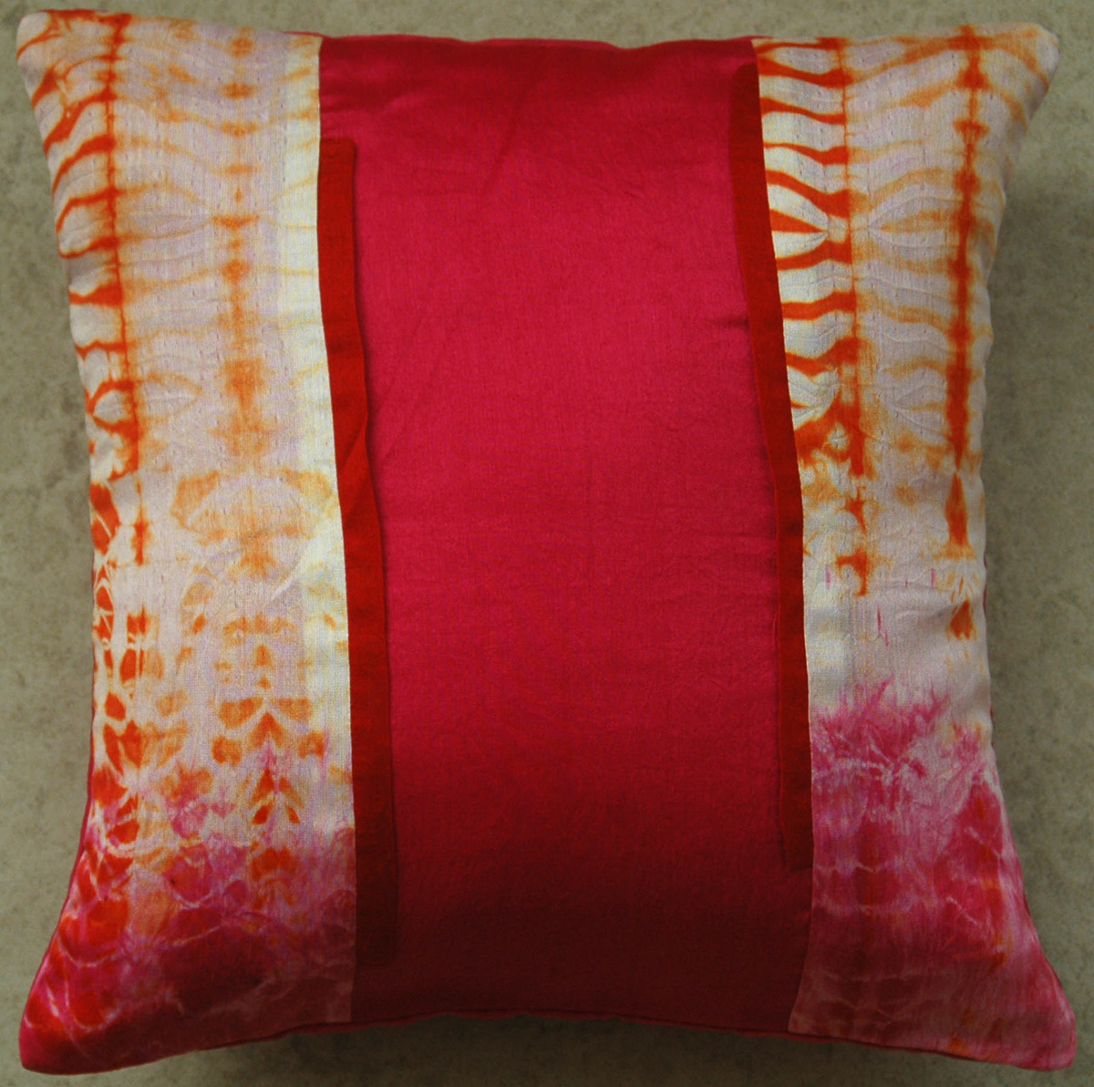 Cushion Covers tie and dye colors Embroidery home decor Theme- India interiors