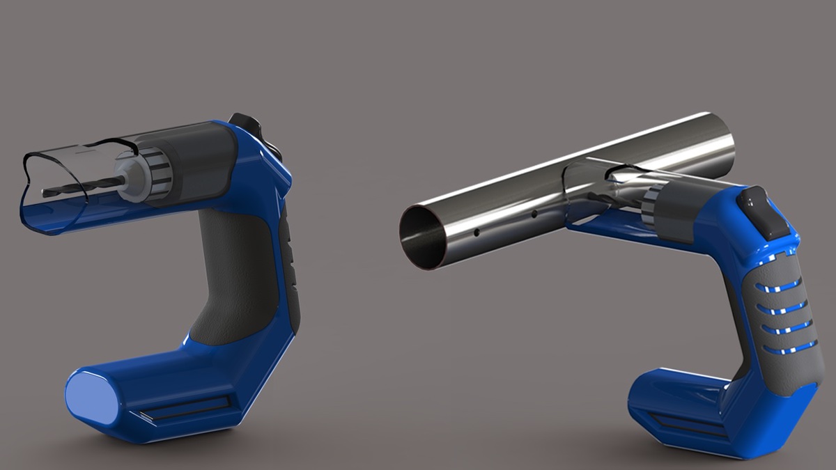 drill machine Solidworks 3d modeling