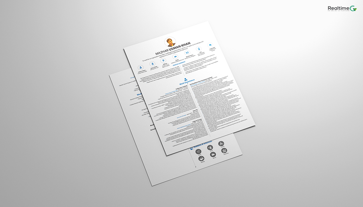 CV cv design realtimecv creative CV infographic cv Resume resume design