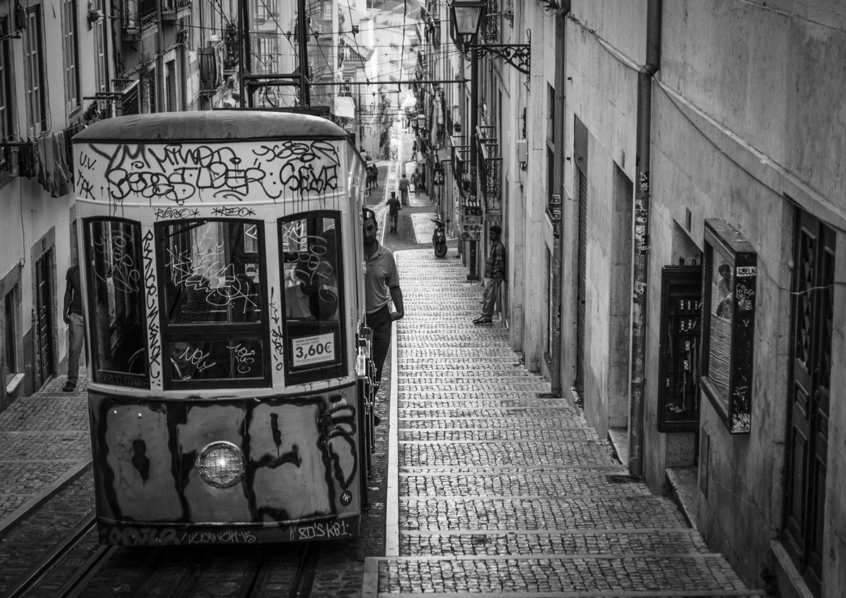 Lisbona viaggio RoadTrip monumenti città persone bianco e nero portogallo Mondo europa