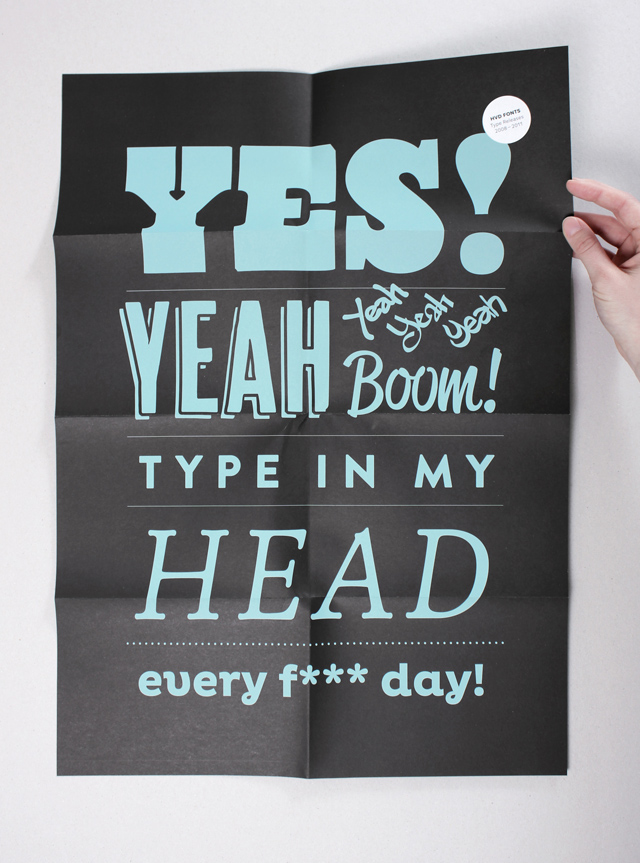 poster HVD HVD Fonts fonts printed Collateral typefaces Promotion flyer