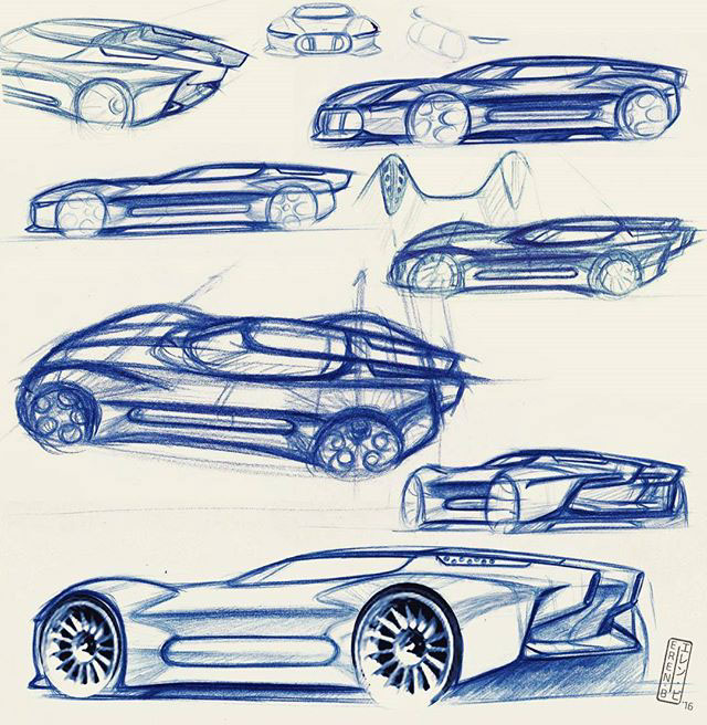 car design sketch automotive  