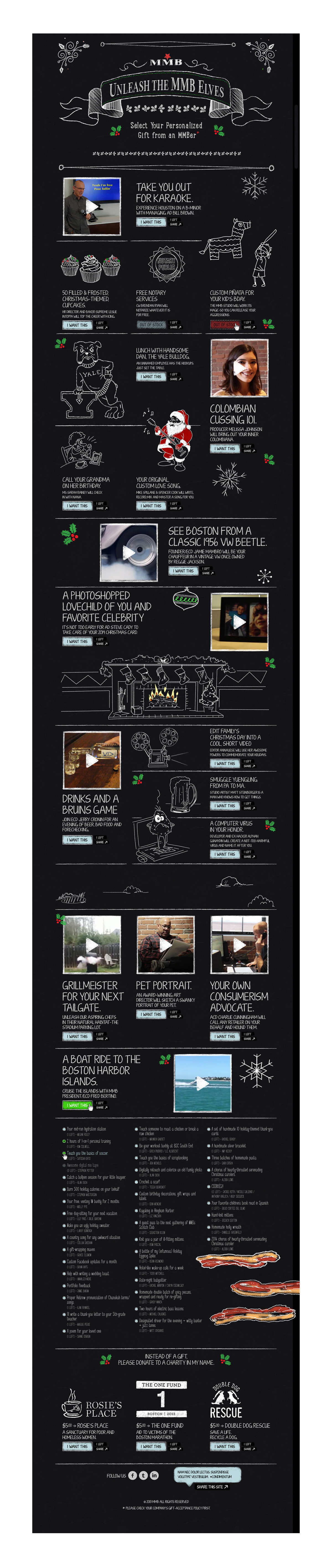 Adobe Portfolio Self Promotion single page site chalk