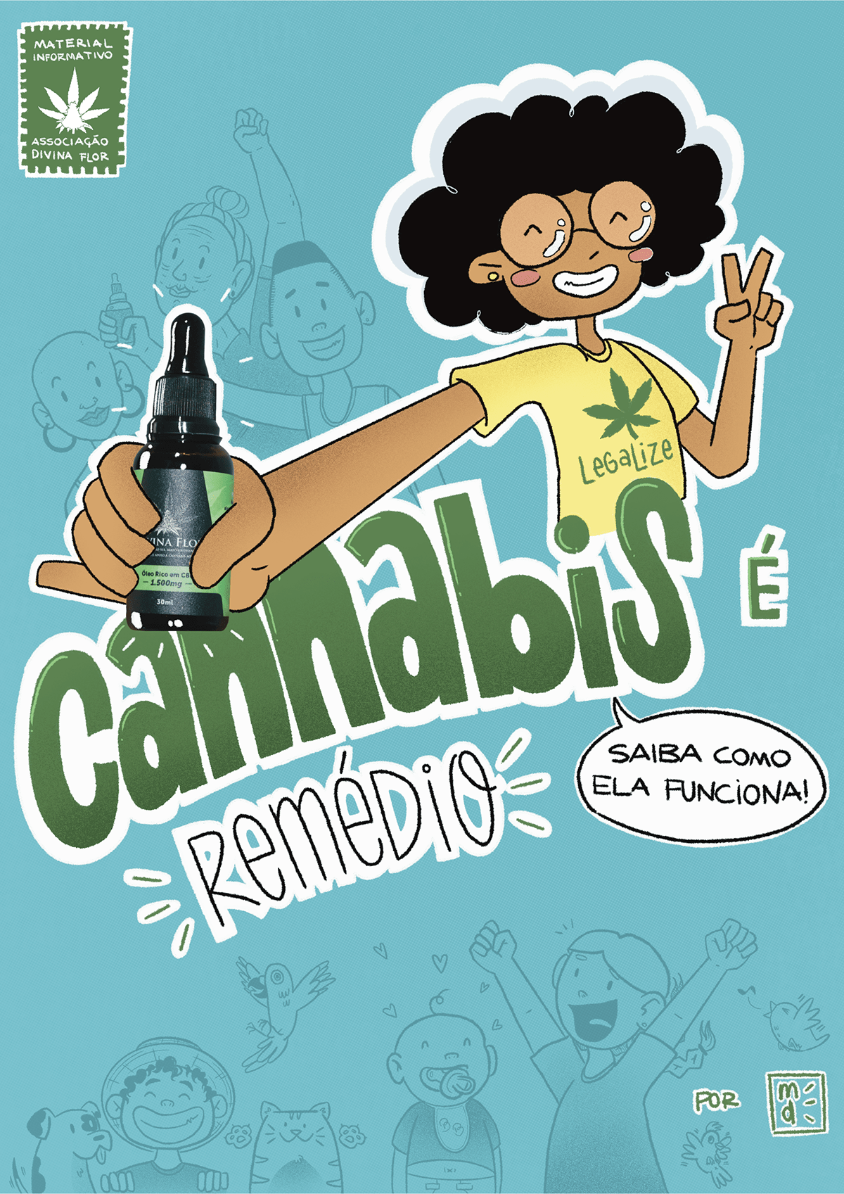 quadrinhos hq comics cannabis Cannabis Medicinal diagramação design gráfico revista gibi projeto gráfico
