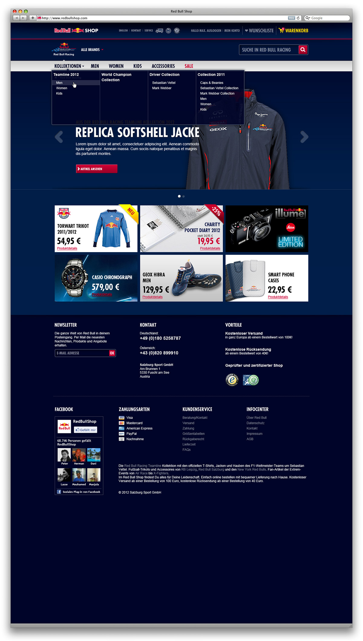 Red Bull shop