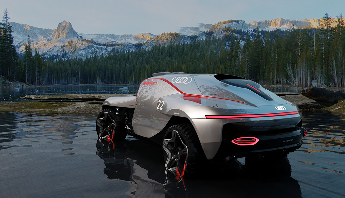ACCD Art Center Audi car car design concept design Offroad rally Transportation Design