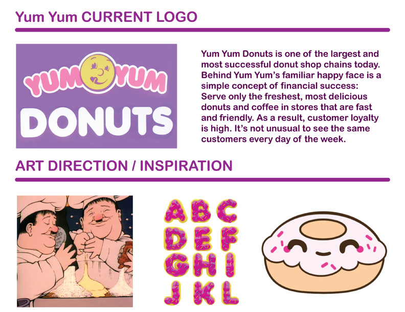 YUM YUM donut Rebrand colorful Fun Coffee environmental Consumer