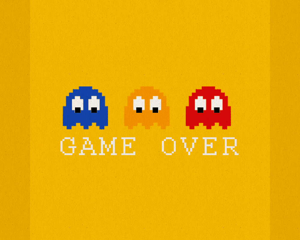 Pacman ghost Game Over