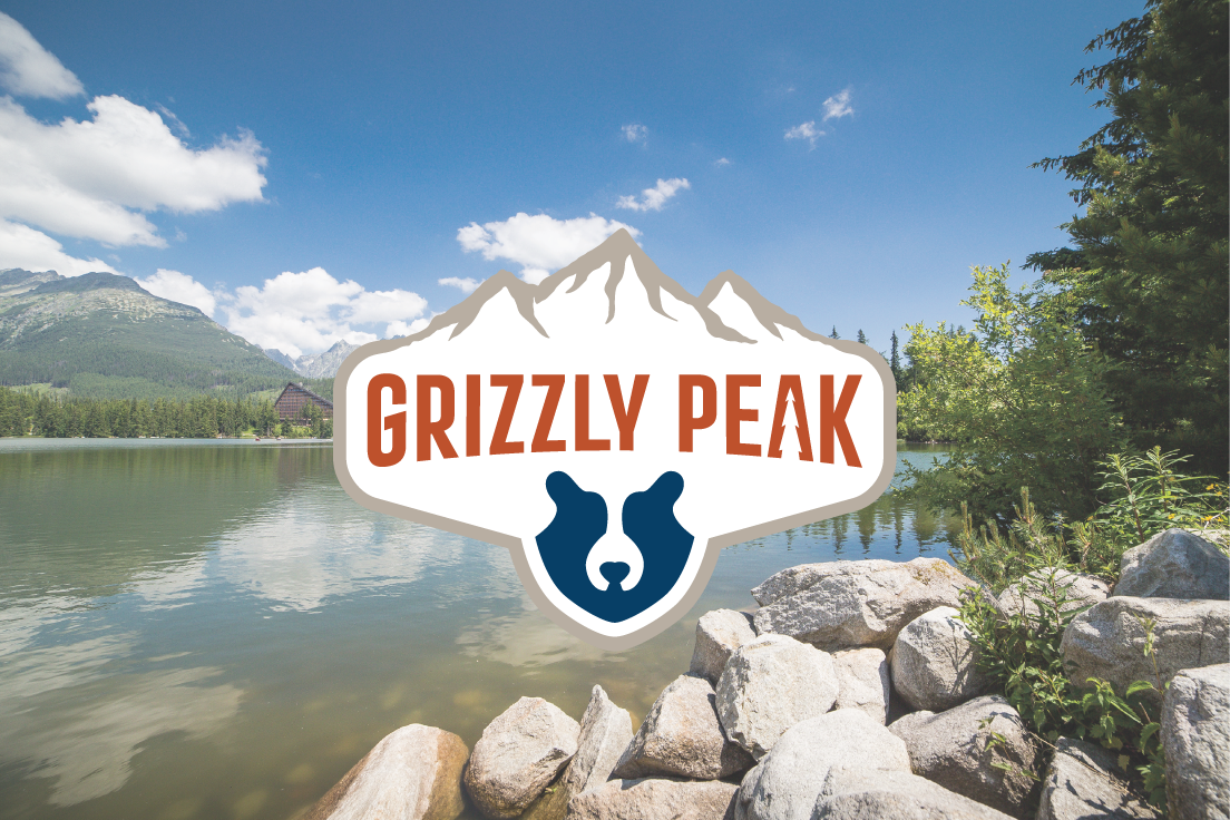 mountains logo bear grizzly peak