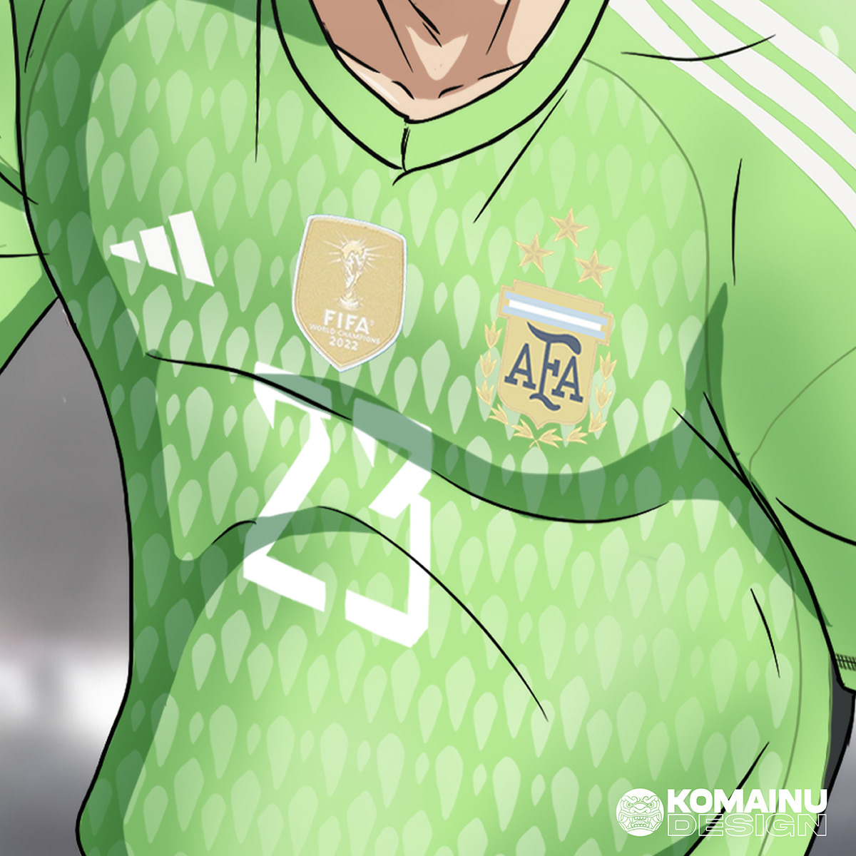 afa anime artwork Character design  Digital Art  fanart football messi soccer WorldCup