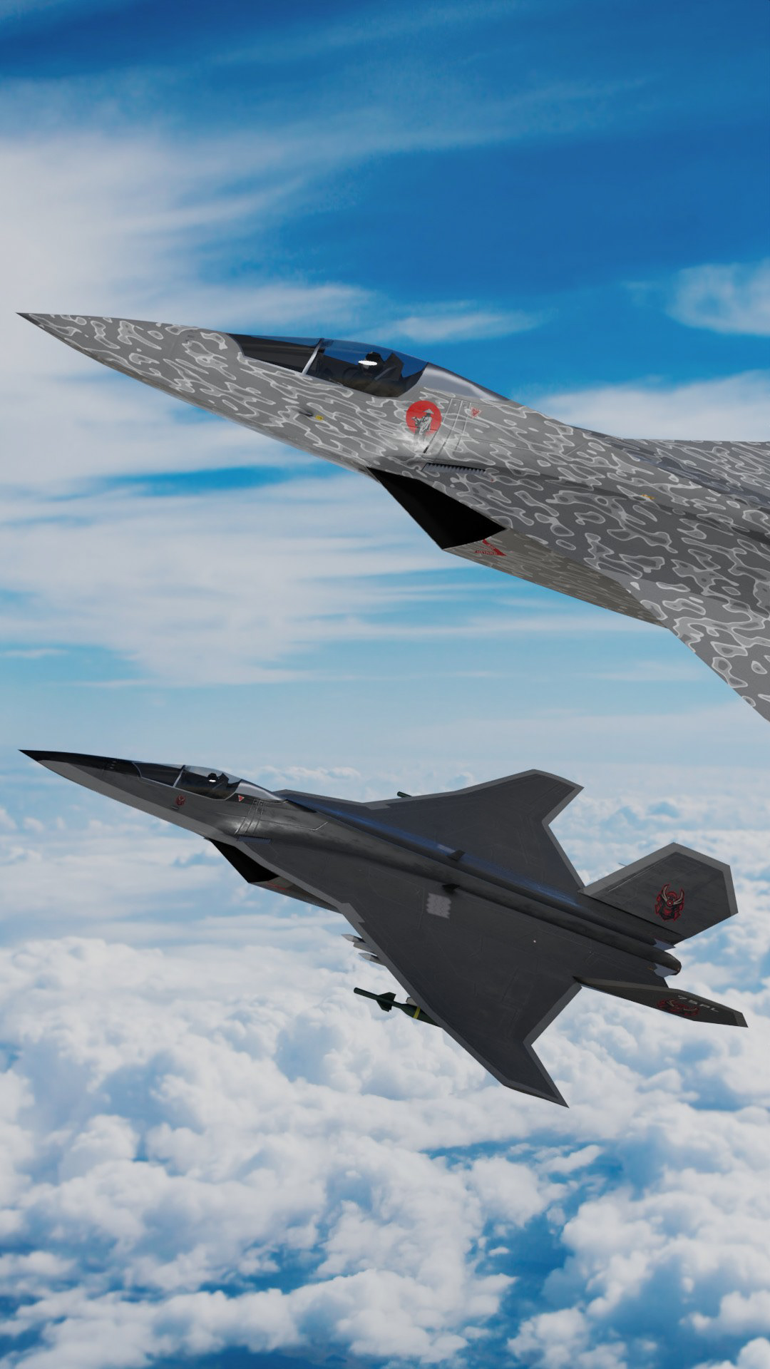 airplane Aircraft Fighter fighterjet 3dmodel Mitsubishi godzilla stealth concept Jet
