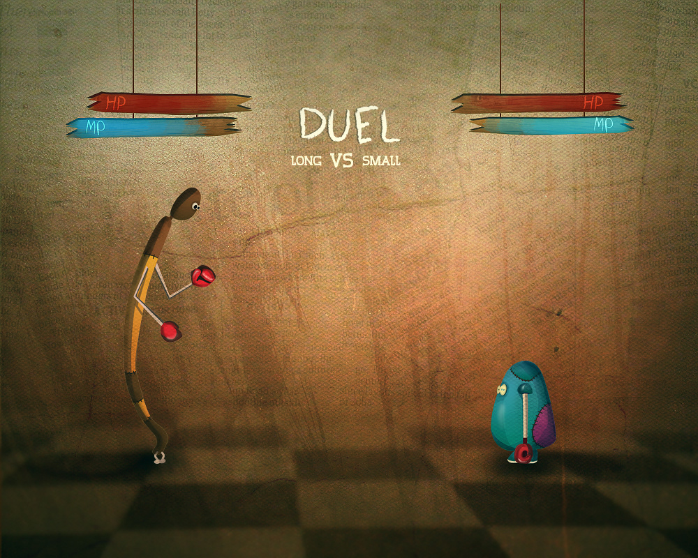 duel fight long small versus vs digital art vector texture FLOOR blue yellow wooden wood hp MP combo fantasy scene objects