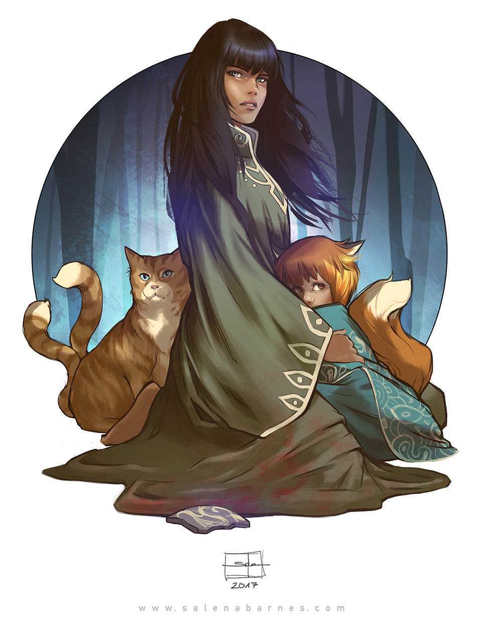 comic comic art Monstress ILLUSTRATION  FOX Cat girl fantasy