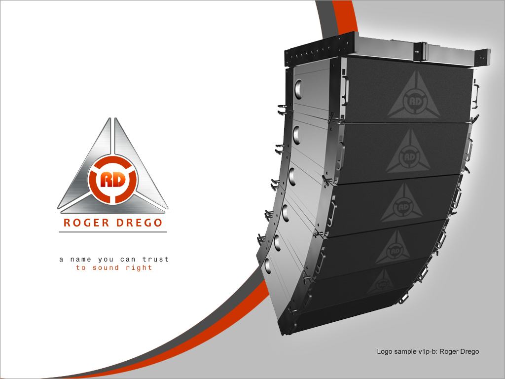 sound system triangle  pyramid Audio roger drego triangle logo