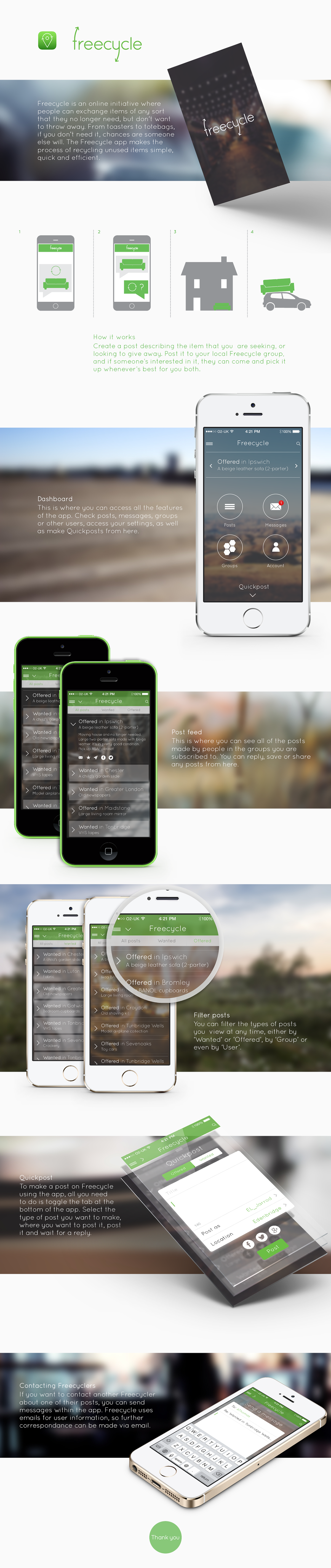 freecycle app application ios ios7 apple iphone free recycle design