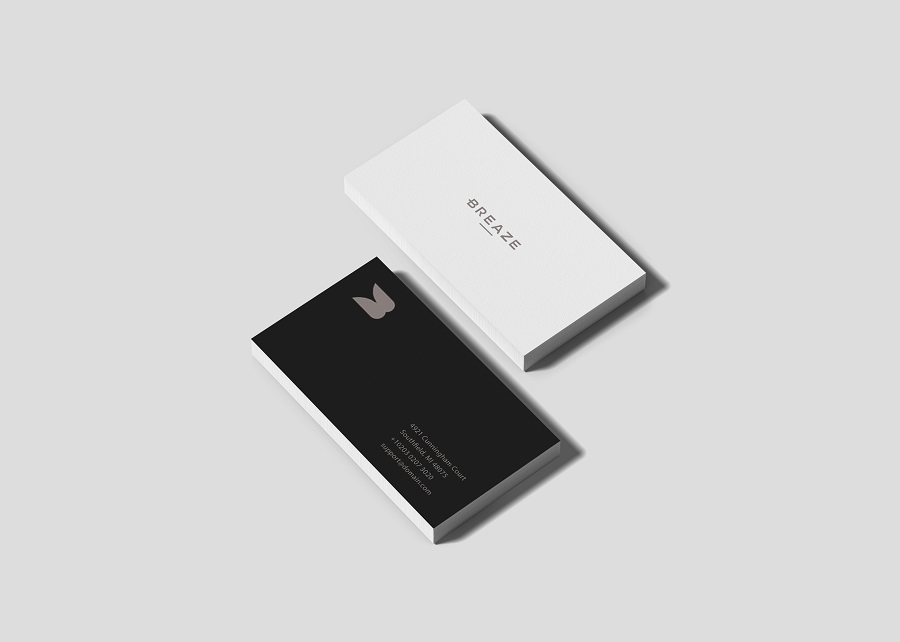 90x50 business card businesscard calling corporate customizable depth of field mock-up