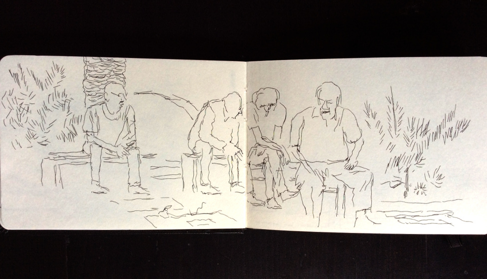 pen paper quick line sketchbook observation outdoors Drawing  exercise ink