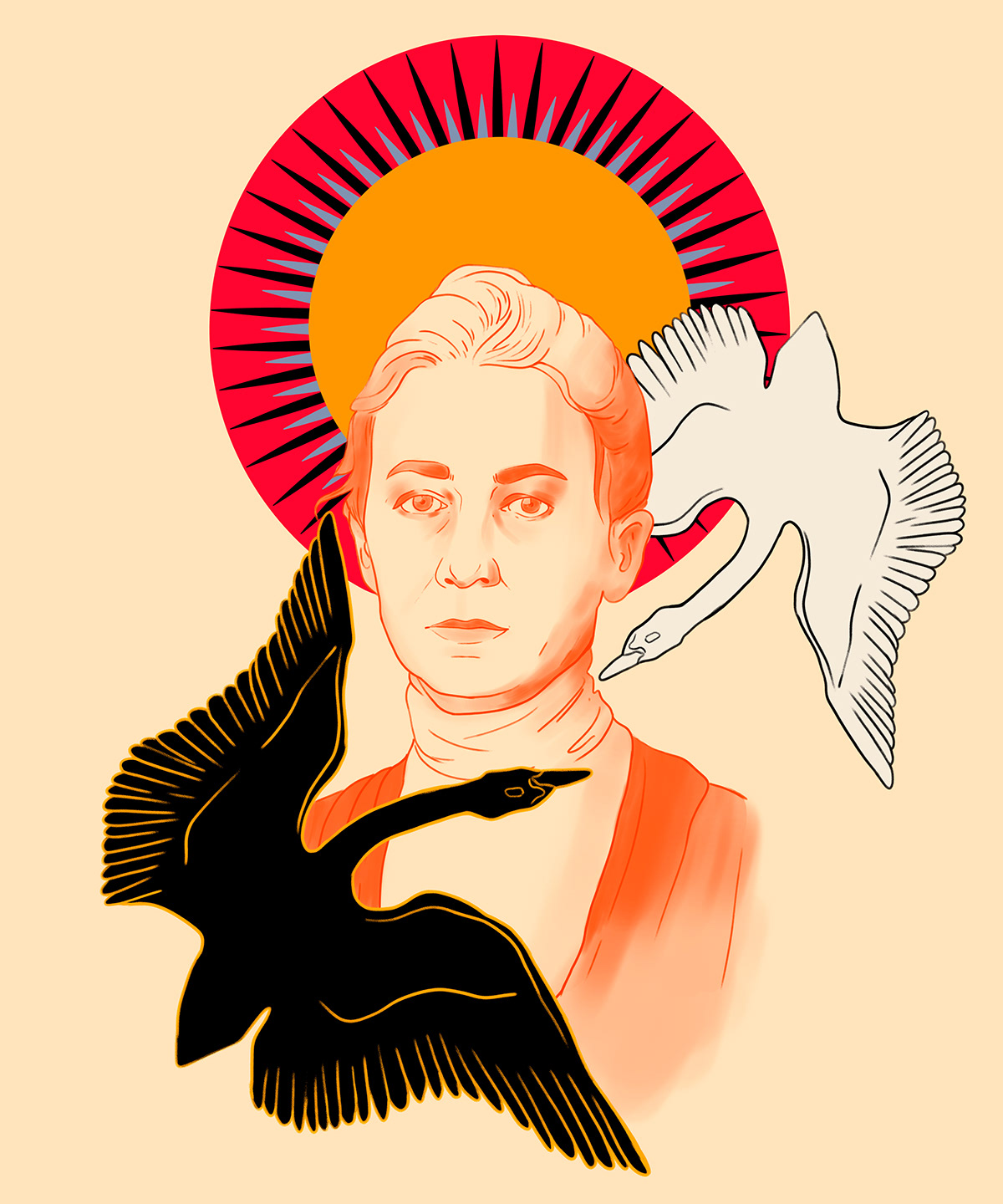 artist design digital illustration Drawing  editorial Frida Kahlo ILLUSTRATION  portrait poster