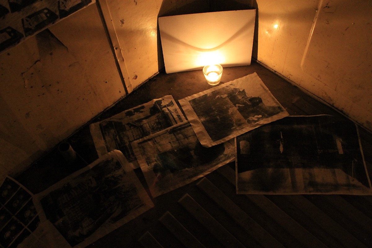 ´printmaking lithography Paper lithography object installation light Participation symposium