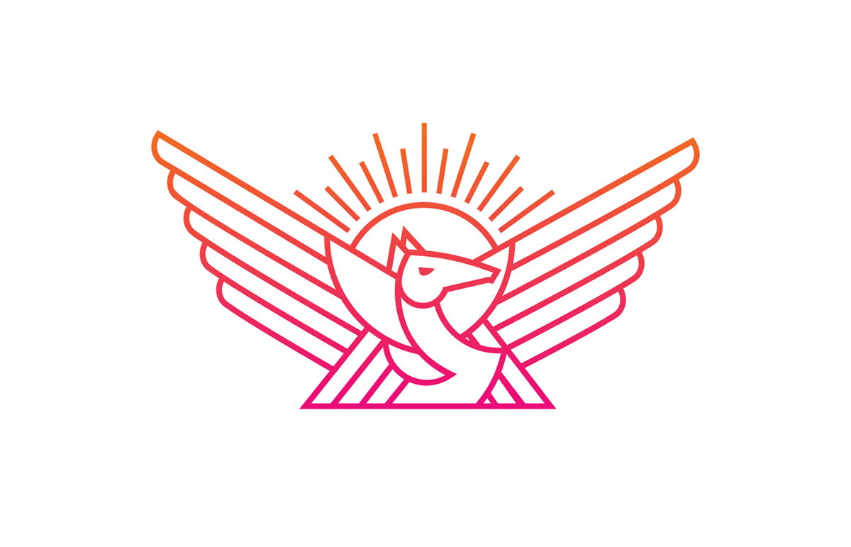 pegasus logo horse vector wing Sun