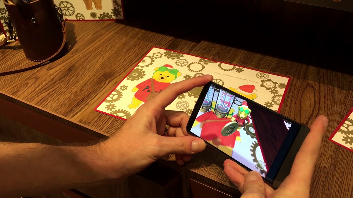 Landmark ios app campaign interaction Teddy android card coloring Hong Kong