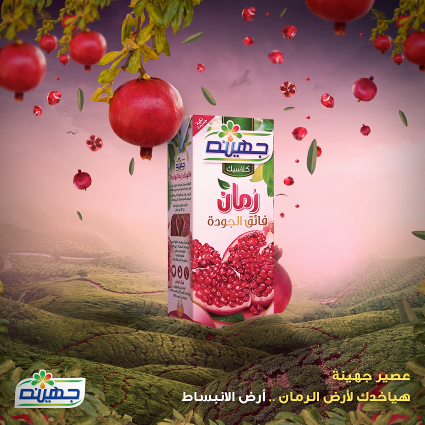 juhayna juice orange ads egypt creative Pack packing green Socia Media facebook post cover photo campaign