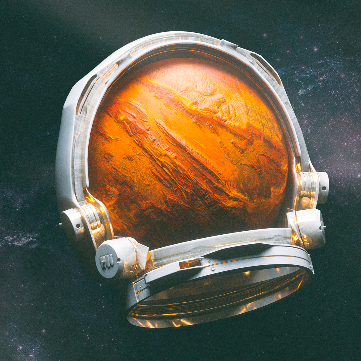 Space  Render daily octane c4d houdini ILLUSTRATION  astronaut planet Scifi