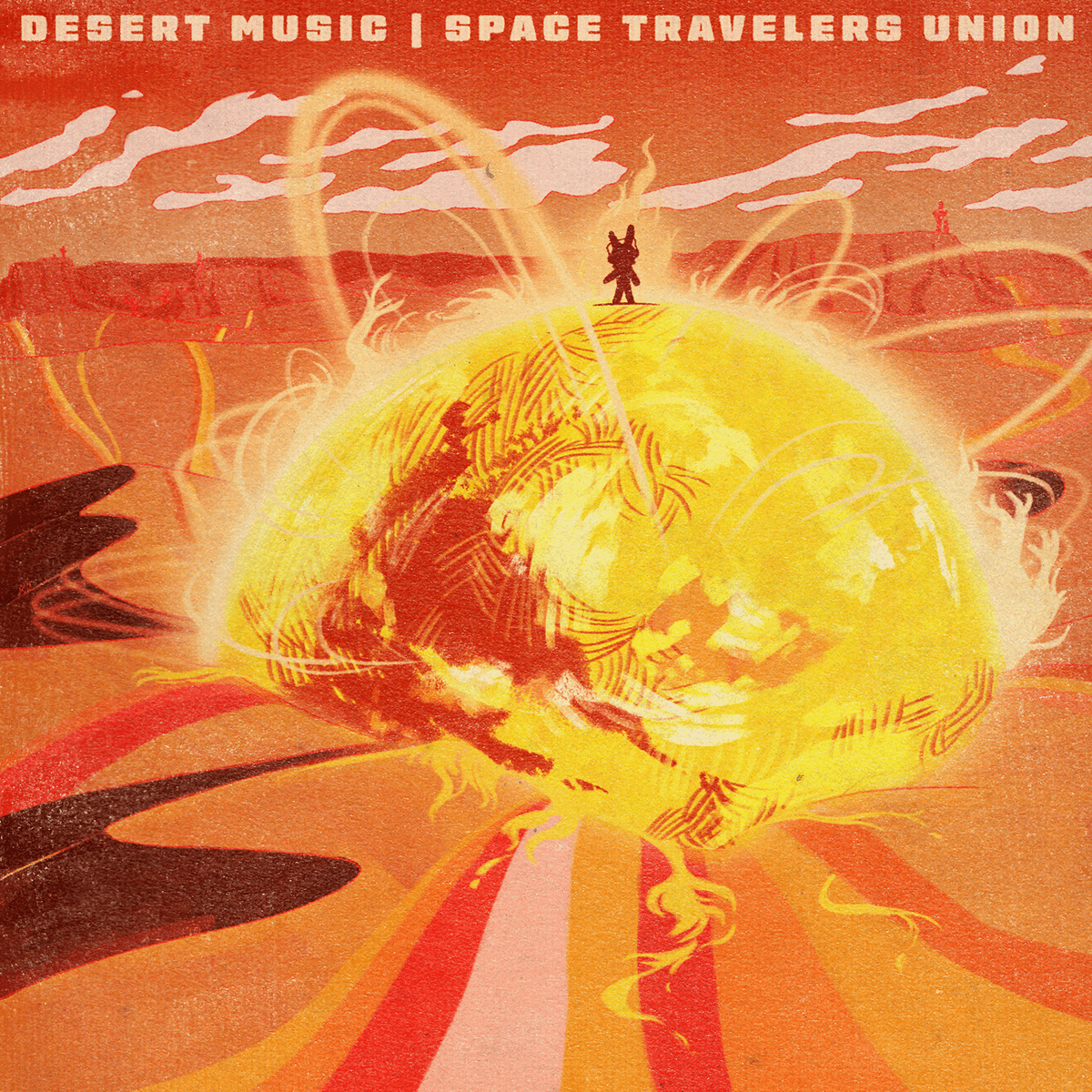 music album cover art direction  colorful ILLUSTRATION  animation  spotify canvas Space  Scifi Digital Art 