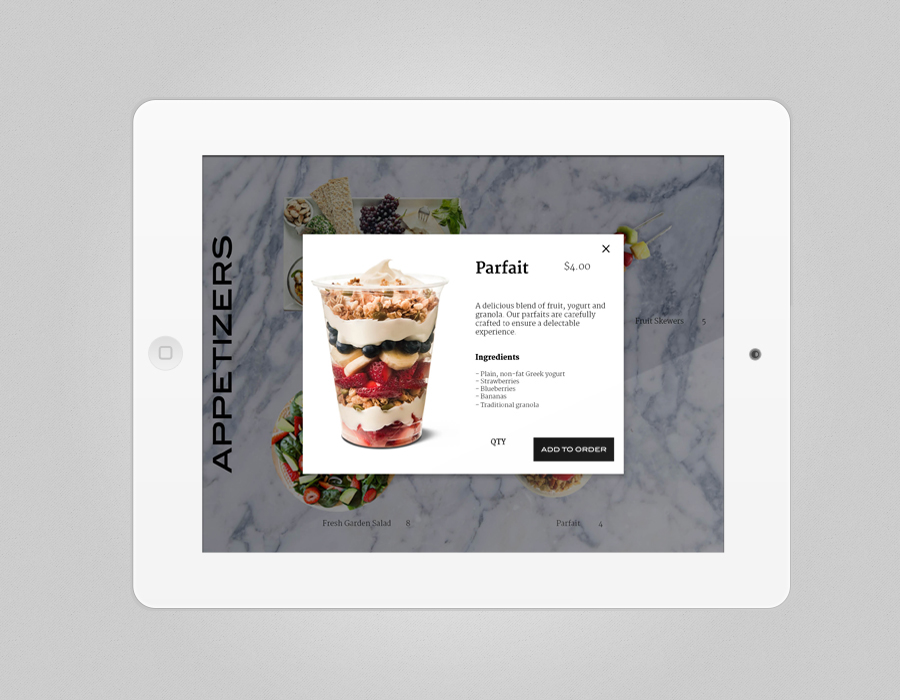 Adobe InDesign Adobe Photoshop iPad menu design Restaurant Branding