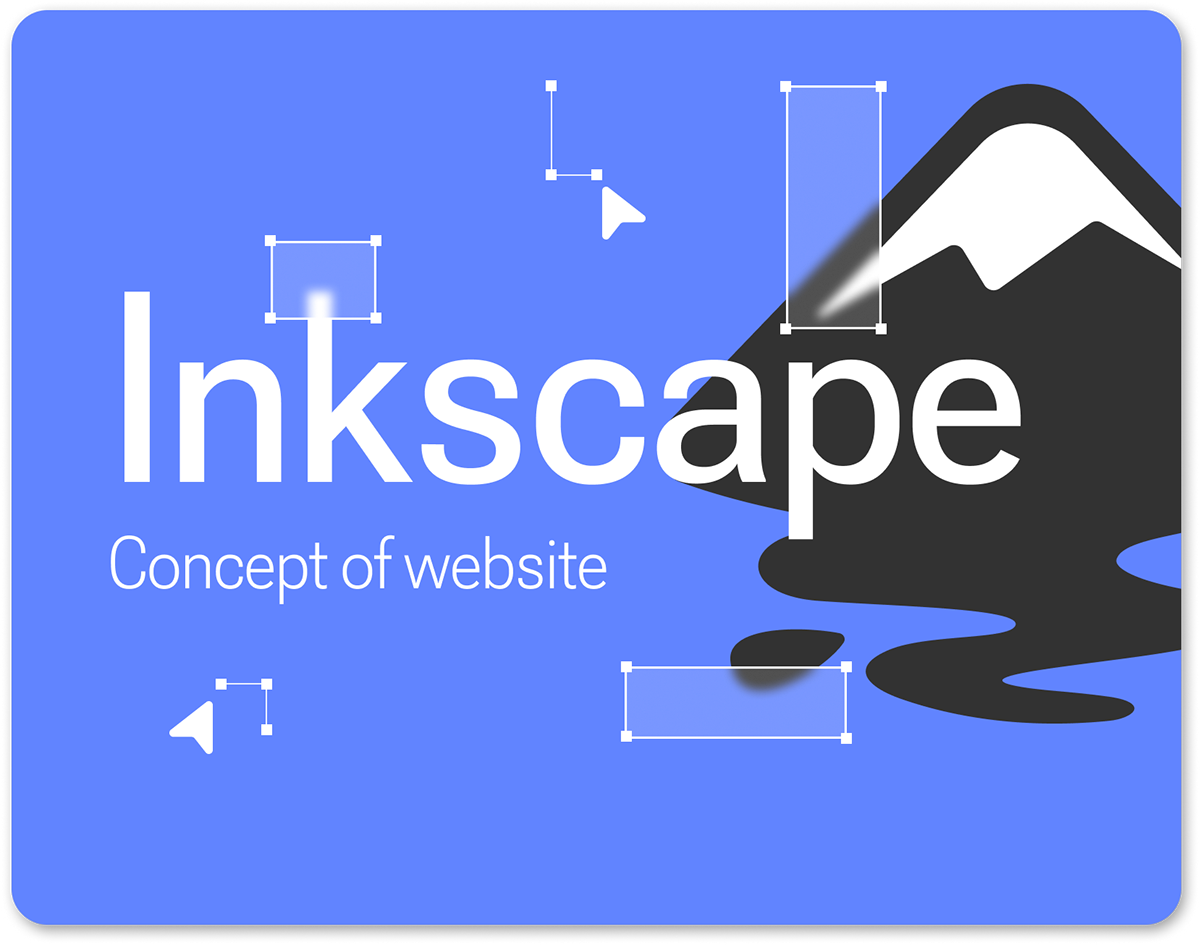 Figma inkscape landing page redesign studying UI/UX Web Design  Website concept Web