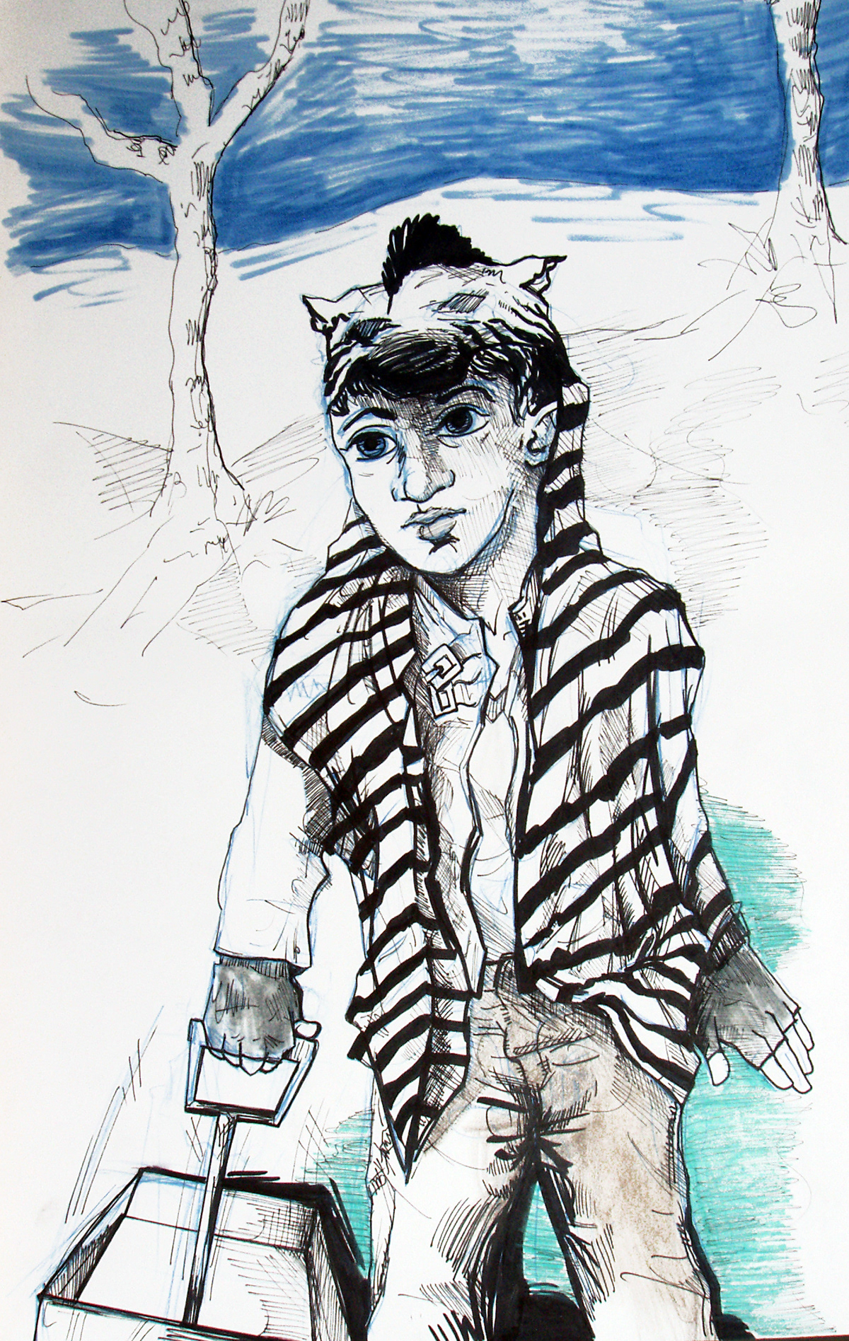 rene capone capone queer art gay art male figure