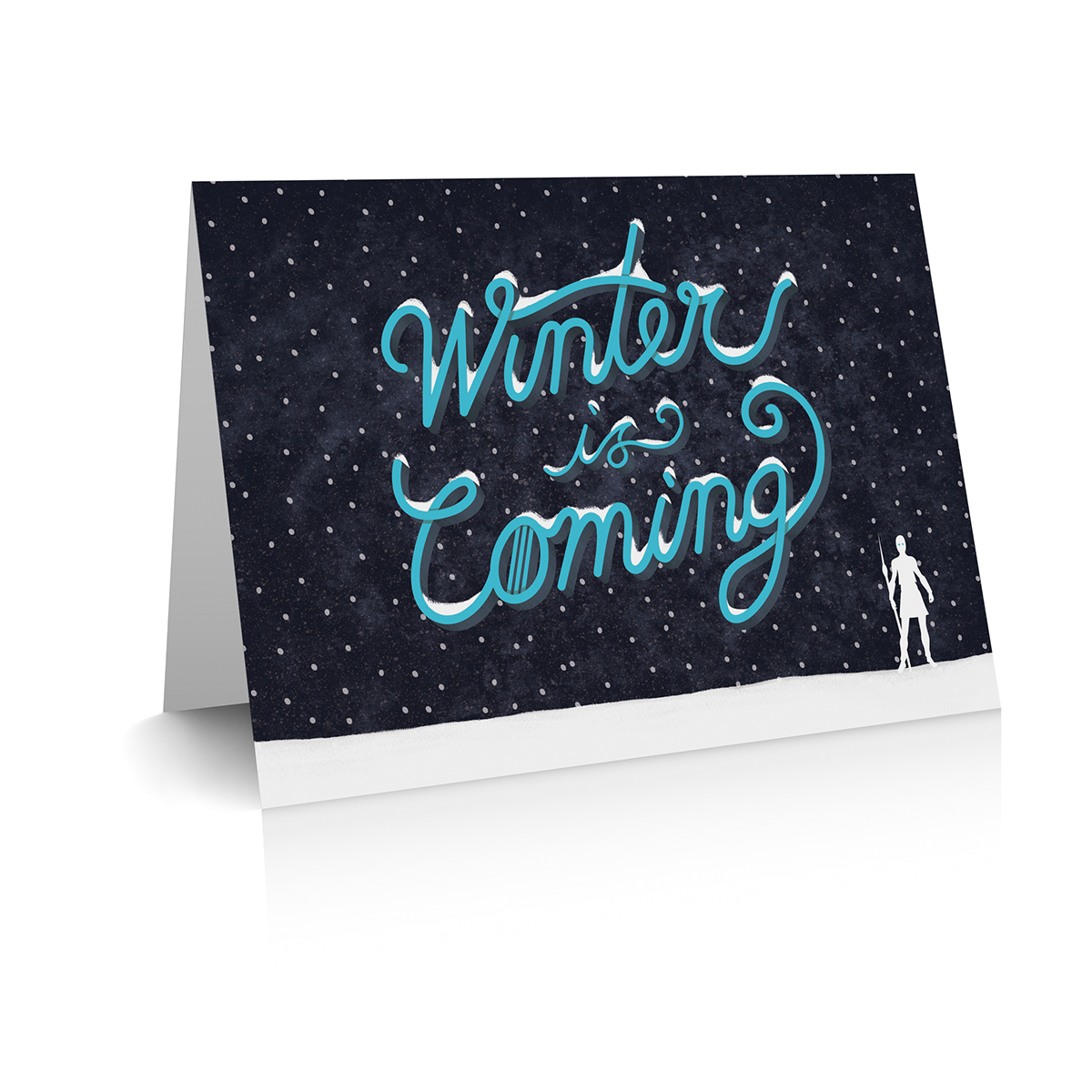 Game of Thrones winter is coming holiday card greeting card