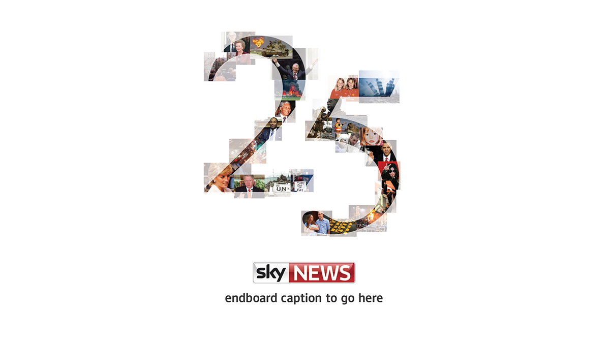 Sky News sky creative anniversary poster promo news celebration Birthday