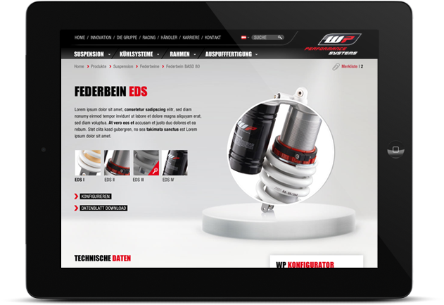 wp  Performance Systems Suspension  motorbike radioators Kiska boheim parallax Website
