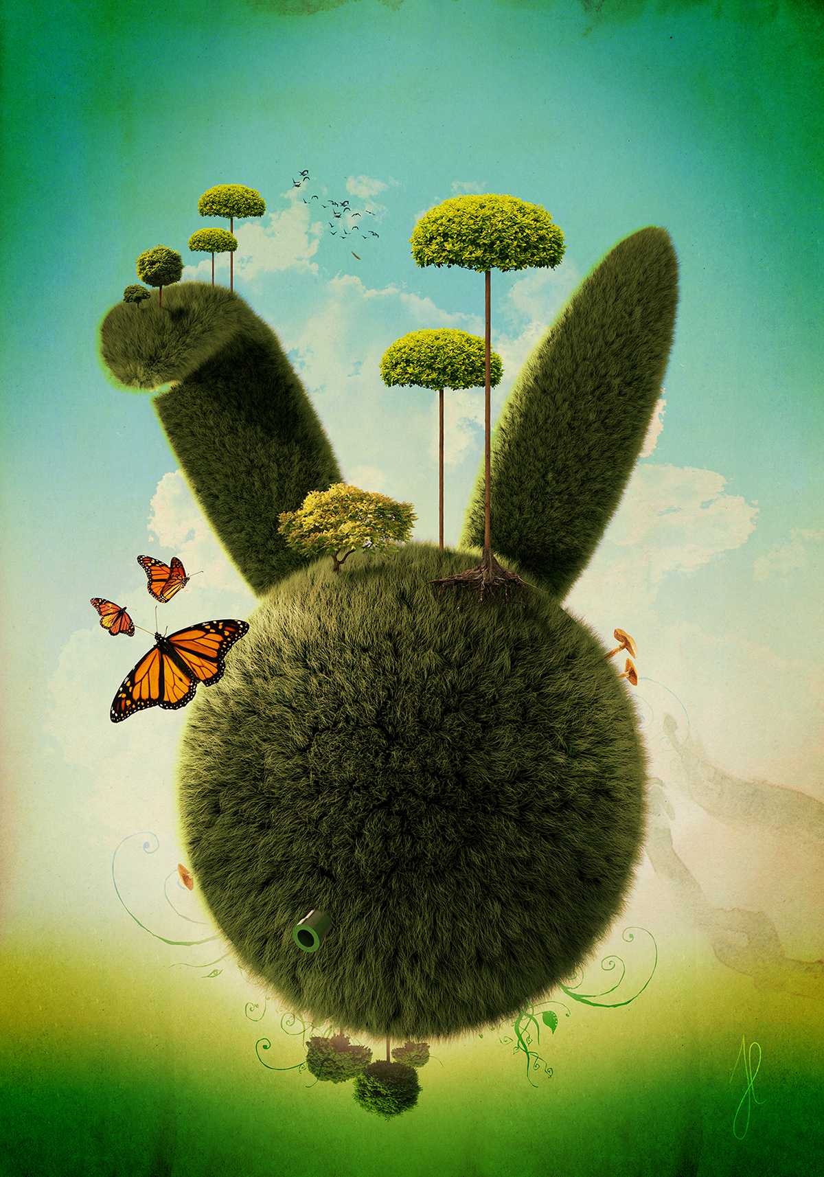 Adobe Portfolio planet rabbit