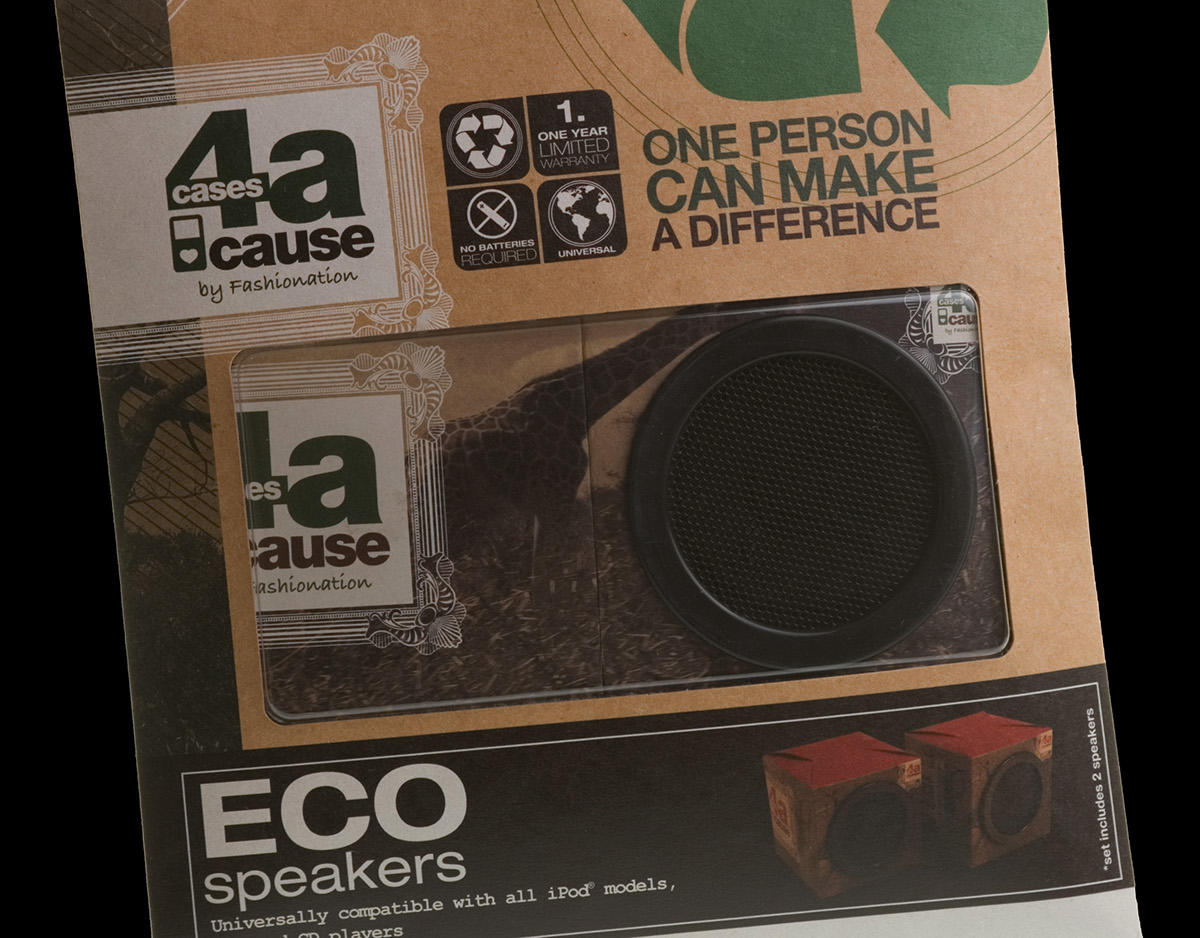 Packaging pattern cardboard RECYCLED craft paper speakers product Electronics consumer electronics