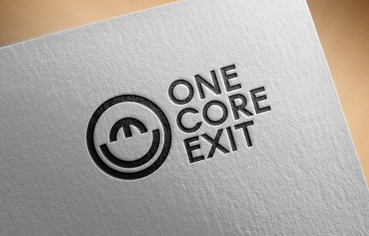 logo random brand identity portfolio graphic design One core Exit