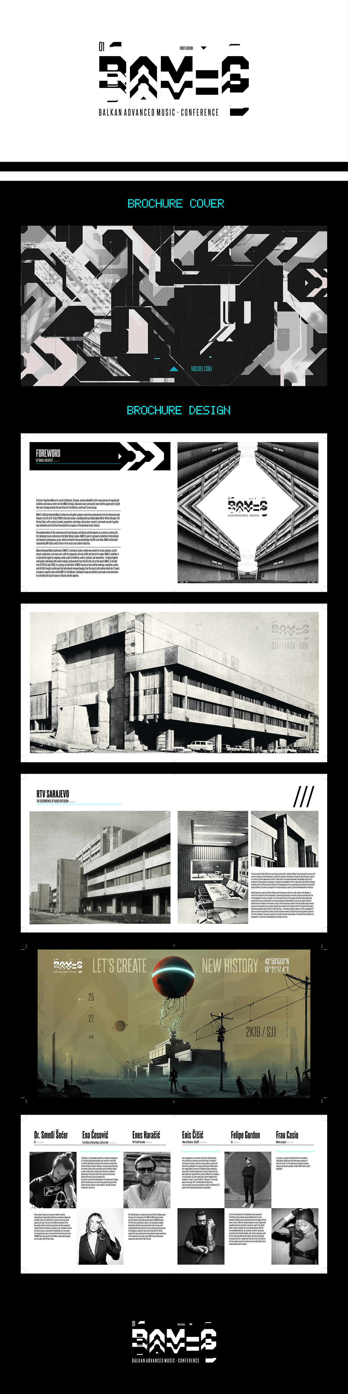 Balcan BAMC brochure Brutalism concrete music Sarajevo