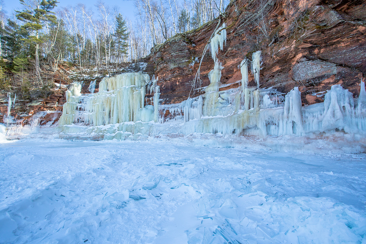 Adobe Portfolio Lake Superior Ice ice cave Wisconsin Outdoors