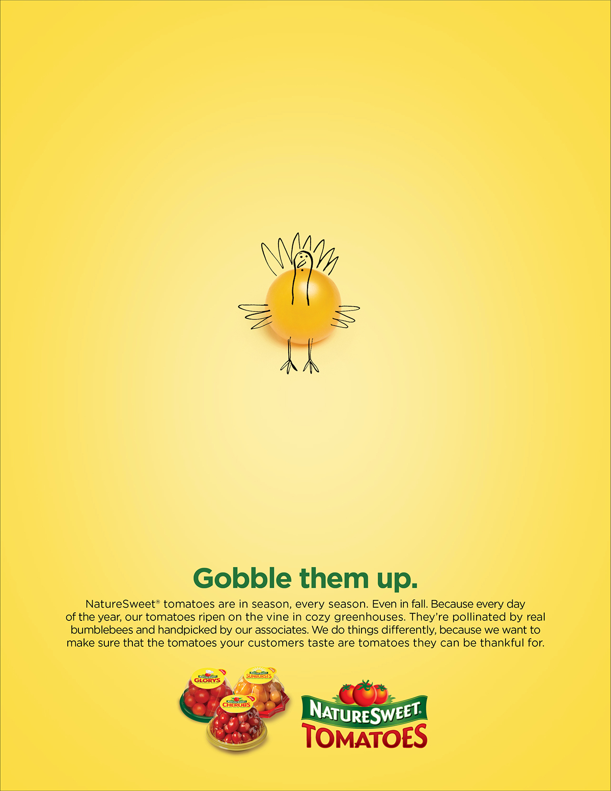 Adobe Portfolio naturesweet tomatoes Tomato bat Halloween october print Advertising  trade produce