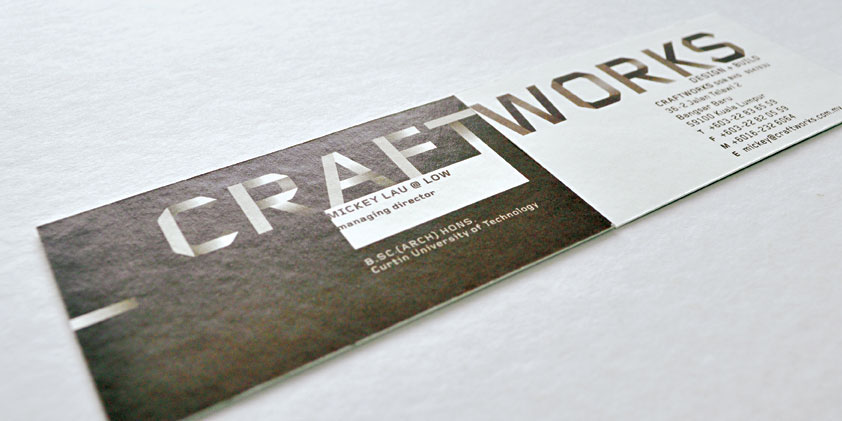 craftworks Corporate Identity business card letterhead