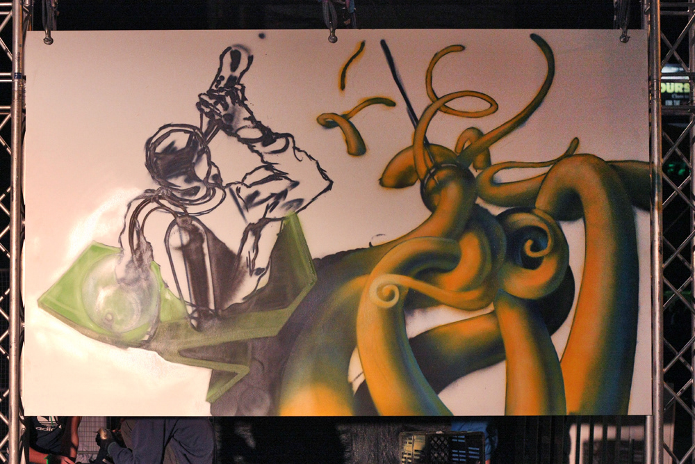 Sprite  stops  Dane  Graffiti  uncontainable  finals ost newtown  Johannesburg  octopus  3d  three dimentional  Durban