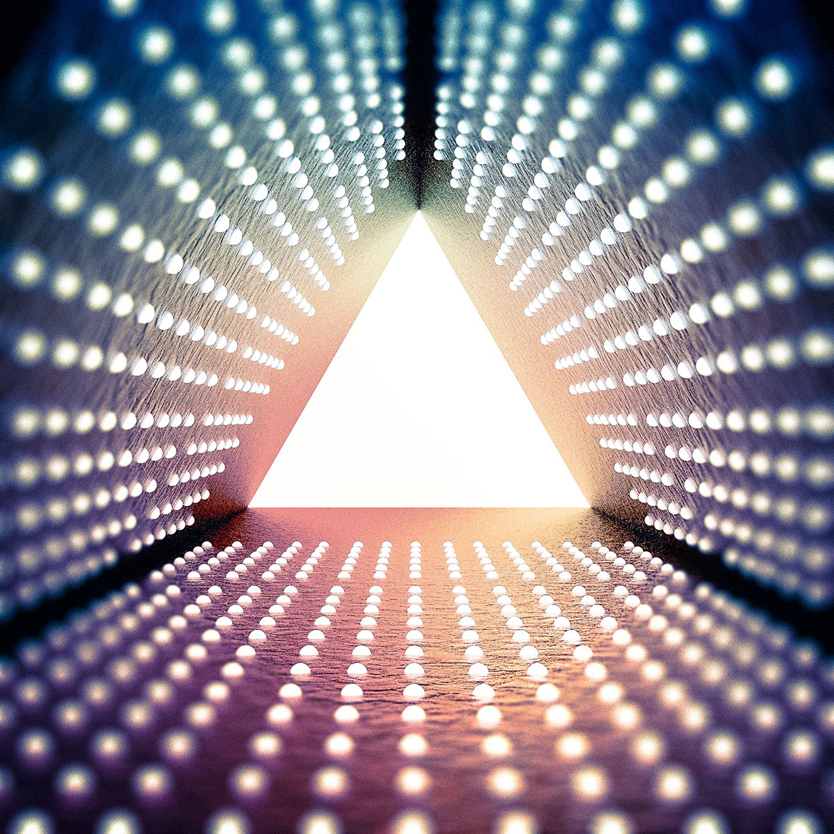 3D triangl abstract Scifi color light random cool maxon c4d