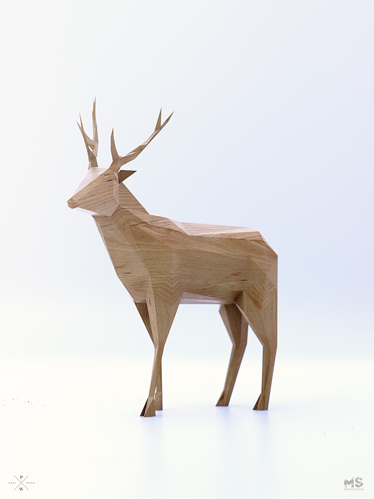 wood forest animals toy sculpture life Nature deer bear lowpoly Low Poly faceted facets wofl snail