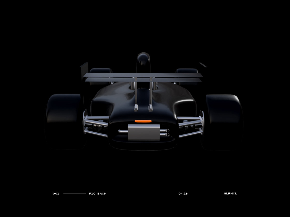 Cars f1 formula toy 3D vector