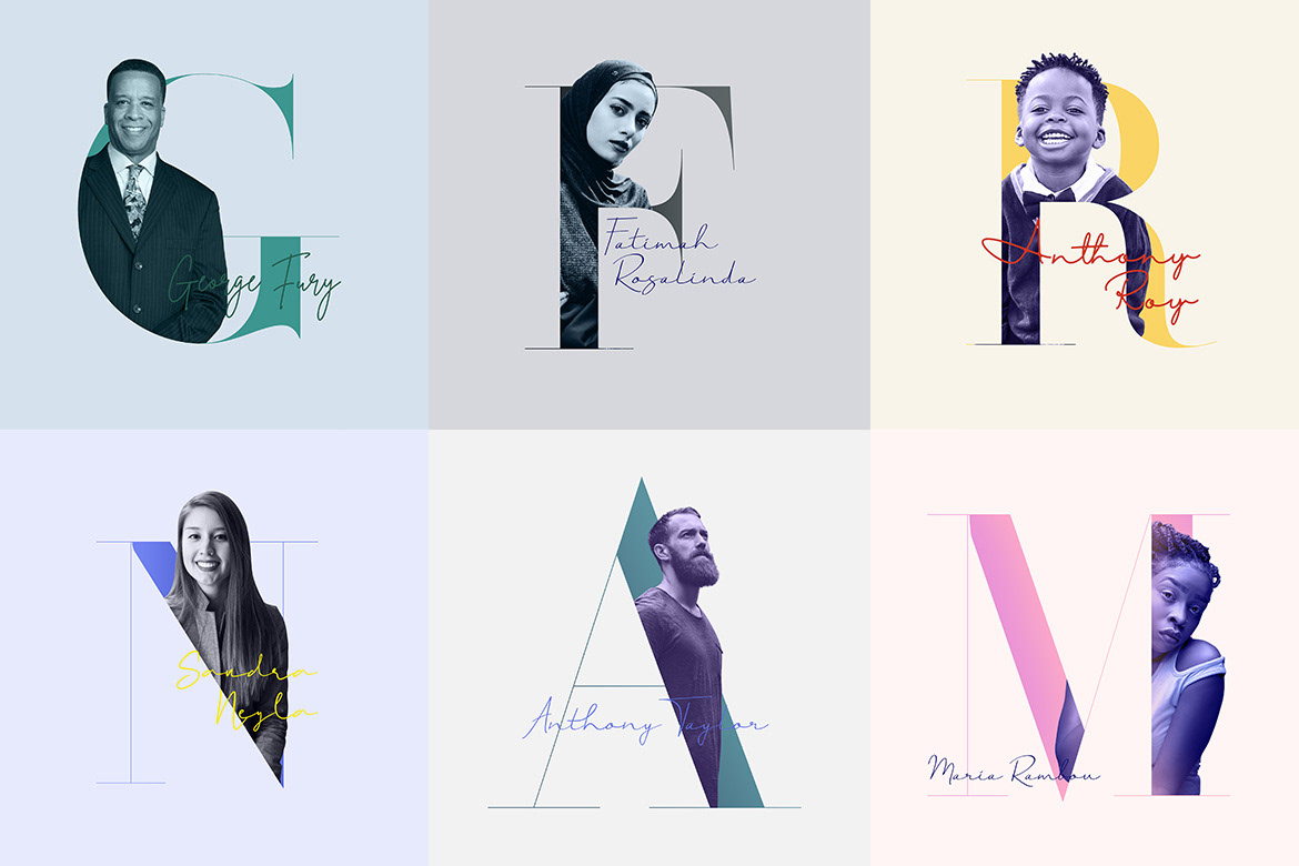 alphabet elegant letter portrait minimalist personal branding portrait portrait logo Profile Logo signature versatile